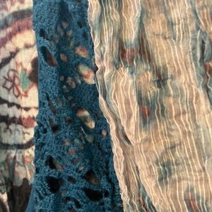 Elysee26 Assemetrical Hem Crocheted Blouse